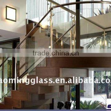 Laminated glass handrailing