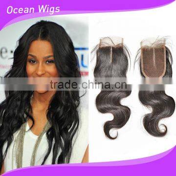 Virgin Brazilian Two Tone Lace Closure Piece photo-3