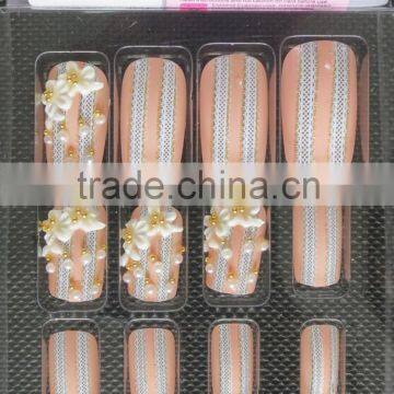 Girl Dress Nail Art Design Fake Nail Tips Cute Artificial Fingernails photo-2
