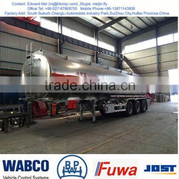 pupular fule tank trailer 40 m3, crude oil semi trailers