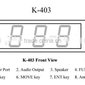 Smart Wireless Call System For Restaurant Chef Pager K-999+K-403+K-H4-W 4-key Transmitter photo-3
