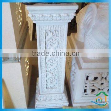 Imitation marble pedestal stand