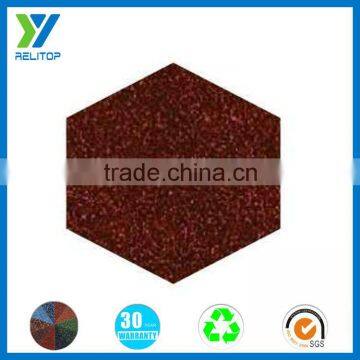 Sand coated hexagonal seal tile for roof tile