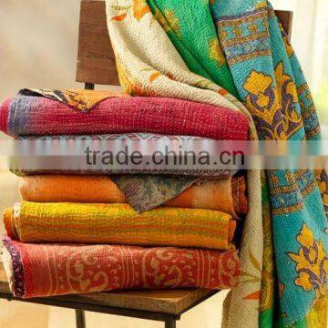 Handmade vintage kantha quilts,wholesale lots kantha quilts,hand quilted kantha quilts