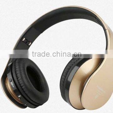 Super bass stereo bluetooth headset 2015 with TF card slot and FM radio