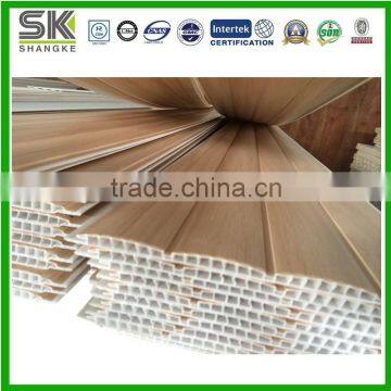 Waterproof Wood Grain Laminate Closet Wave Wall Panels