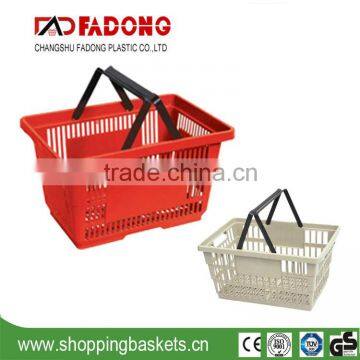 2015 Handing Plastic Shopping Basket