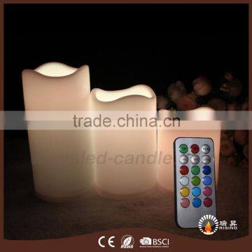 Outdoor use battery operated plastic candles