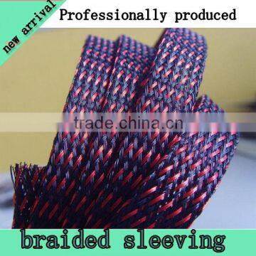 Fibre protected PET braided expandable sleeve