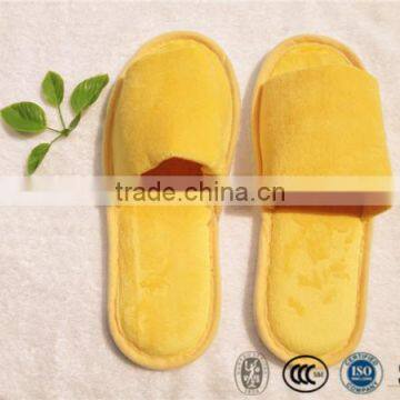 Velvet hotel or indoor slipper with EVA outsole bathroom slippers