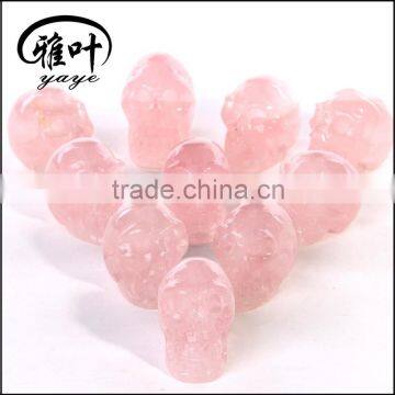 Bulk Wholesale Rose Quartz Skulls Gemstones Skull Carvings