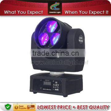 accept paypal dj equipment effect light 3x15W 4in1 rgbw moving head lighting