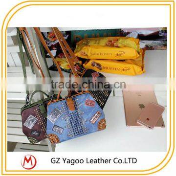 2016 Latest Leather Shoulder Messenger Bag Korean Hangbag With Leather Badge photo-5