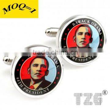 TZG03404 Fashion Cuff Link Obama Cufflink