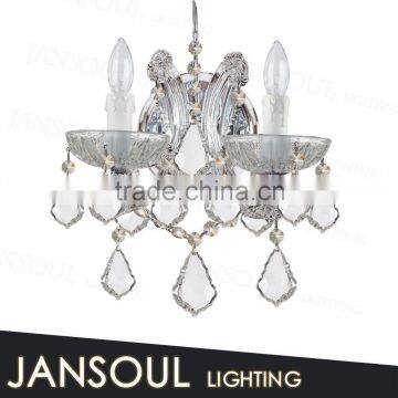 2015 country style vintage hot selling art deco light fixtures top k9 crystal chandelier wall sconce for weddings