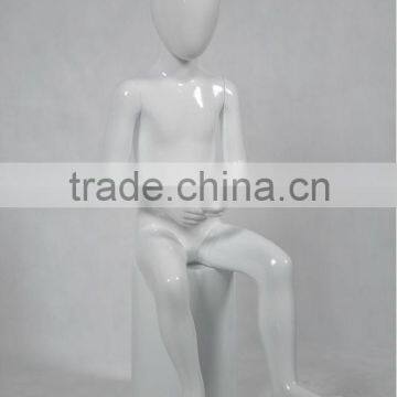 FRP lovely child mannequin H-13/ kids mannequins/sitting mannequin of child