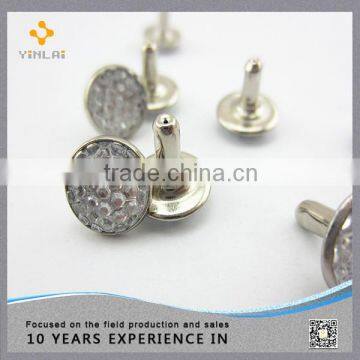 Decorative fashion round crystal rivet