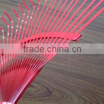 22 Teeth Wooden Handle Painting Steel Garden Rake photo-3