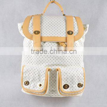 Hollow-out pu fashion backpack for girls for adults