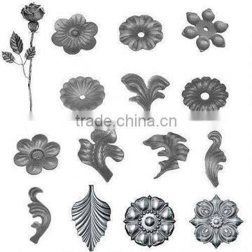 wrought iron lotus leaves decoration