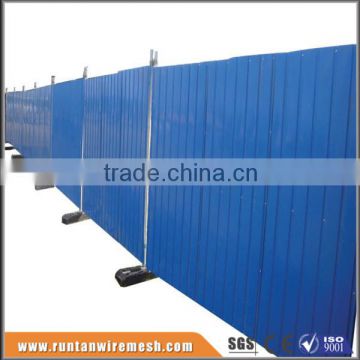 Construction Sites Colorbond Solid Steel Temporary Hoarding Panel