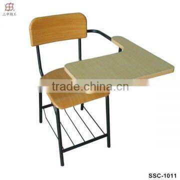 Cheap Modern Plywood Student Chair with Writing Pad