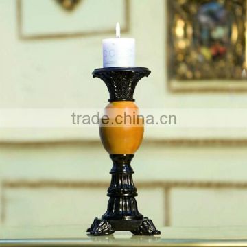 romantic wedding carve patterns resin candlestick