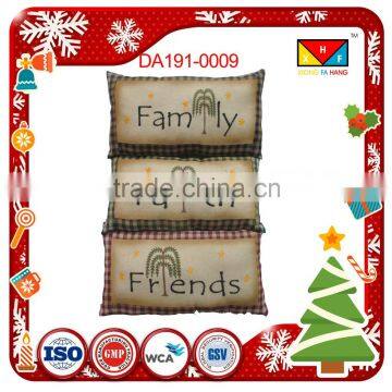 HOSL Retro Cotton Linen Vintage Throw Pillow Case Shell Decorative Cushion Cover Pillowcase