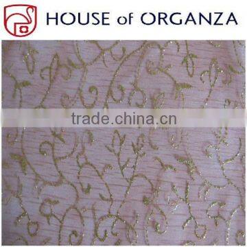 Organza Bronzing Fabric for Holiday Decoration