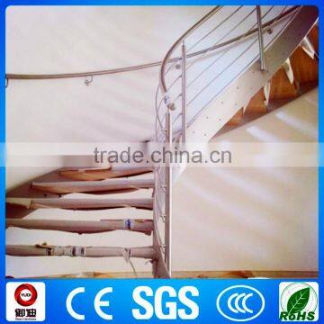 Wood Tread Metal Arc Stair for House Project Used in Indoor photo-3