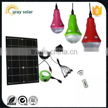 China supplier 6w 9w 12w solar energy home appliances products with phone charger