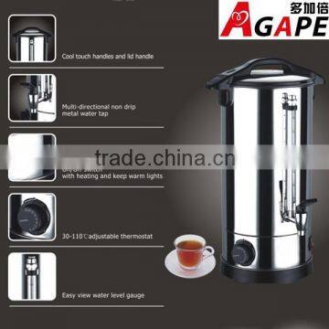 stainless steel water boiler water urn tea boiler with metal water tap 6~35L