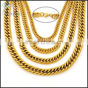 Men's Stainless Steel Curb Cuban Chain Necklace Jewelry Gift