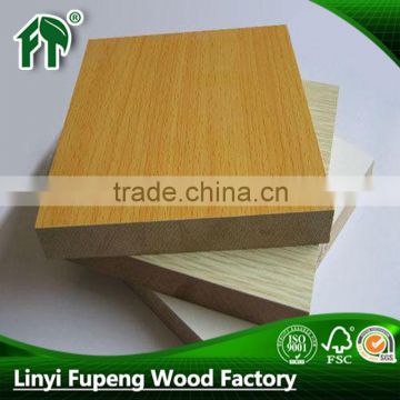 melamine paper waterproof mdf board for decoration furniture