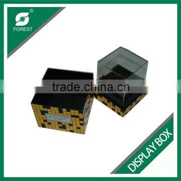 HIGH QUALITY CUBE SHAPE CARDBOARD GIFT DISPLAY BOX FOR DISPLAYING JEWELLERYS photo-5