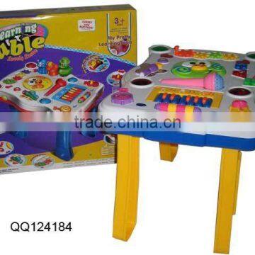 Baby learning table sound with music