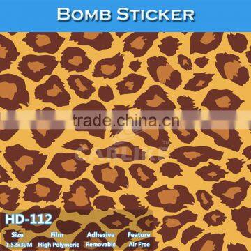 HD-112 CARLIKE Air Bubble Free Removable Bomb Sticker Thailand Car Sticker