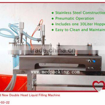 Brand New Double Heads Pneumatic Liquid Filling Machine(30~500ml)