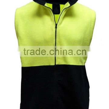 MEN'S HI-VISI POLAR FLEECE VEST ( SAFETY VEST )