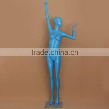 180cm /227cm attractive full body blue possing female mannequin