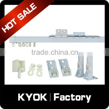 KYOK New design alumnium curtain track and rails, high quality curtain track runner ,curtain track accessories wholesale