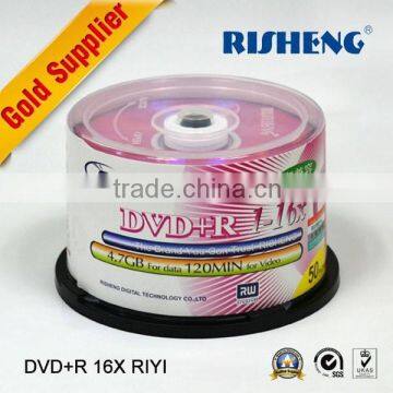 RISENG 4.7GB 8x dvd-r blank disc/8x dvdr blank/8x blank dvd-r 4.7gb