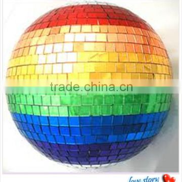 wholesale polystyrene balls 16inch disco rotating colorful effect mirror ball 40cm