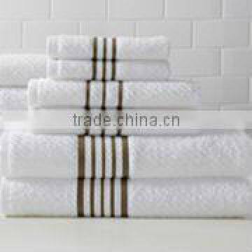 100 cotton yarn border towel bath