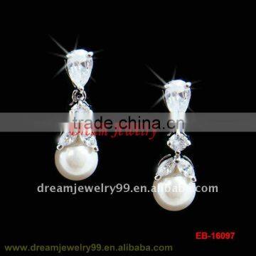 fashion emerald costume jewelry earrings