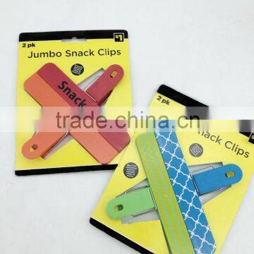 Jumbo plastic handy magnetic food bag clips grip clamp keep food dry fresh