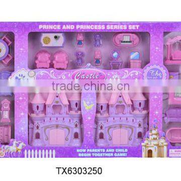 New Princess DIY Villa/Castle/House with Furniture Kids Building Toys