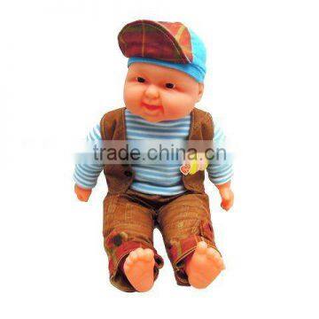 18 inches fashion cotton body boy doll with live eye and sound