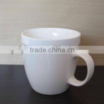 10oz Barrel white ceramic cup