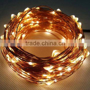 20M 200 leds Waterproof Battery Powered LED Copper wire string lights
